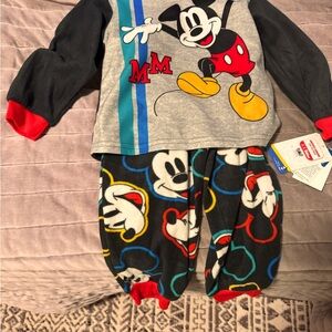 2T Mickey Mouse Fleece Pajamas